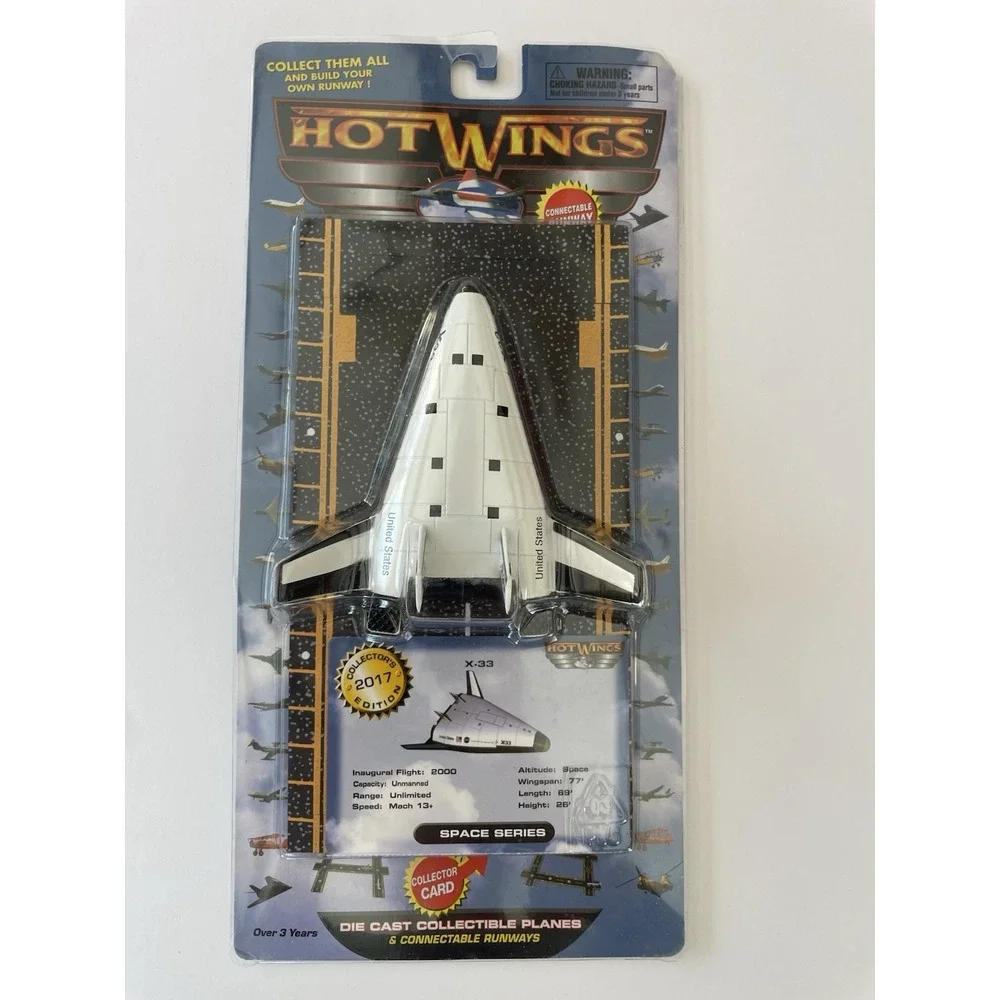Hot Wings X-33 Space‎ Series Die Cast Plane 2017 Collector Edition NASA Shuttle